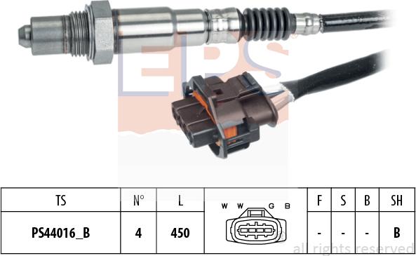 MDR EPS-1998 384 - Лямбда-зонд, датчик кислорода www.autospares.lv