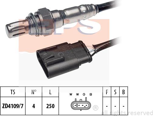 MDR EPS-1998 381 - Лямбда-зонд, датчик кислорода www.autospares.lv