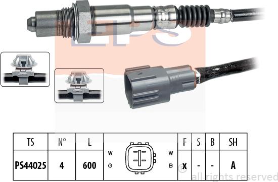 MDR EPS-1998 338 - Лямбда-зонд, датчик кислорода www.autospares.lv