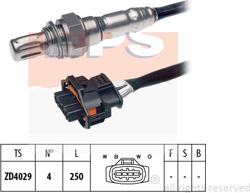 MDR EPS-1998 249 - Lambda zonde autospares.lv