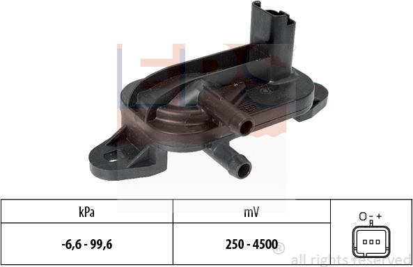 MDR EPS-1993 316 - Devējs, Izplūdes gāzu spiediens www.autospares.lv