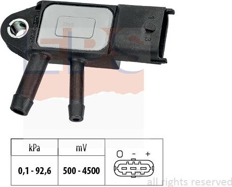 MDR EPS-1993 292 - Devējs, Izplūdes gāzu spiediens www.autospares.lv