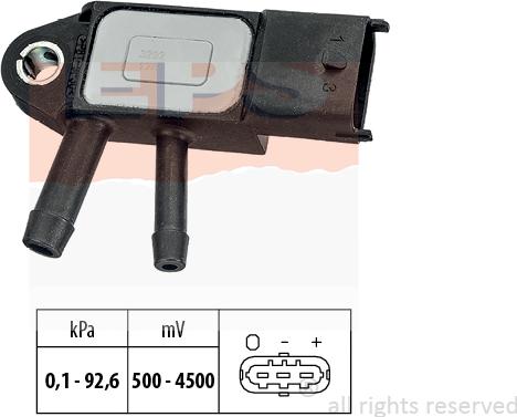 MDR EPS-1993 292 - Devējs, Izplūdes gāzu spiediens www.autospares.lv