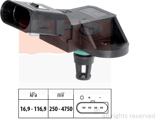 MDR EPS-1993 226 - Pressure Sensor, brake booster www.autospares.lv