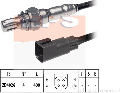 MDR EPS-1997 444 - Лямбда-зонд, датчик кислорода www.autospares.lv