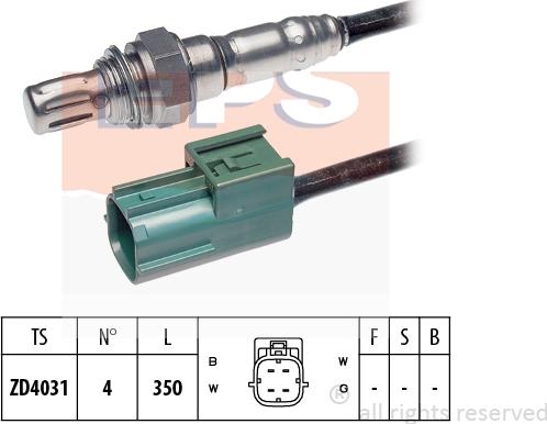 MDR EPS-1997 579 - Лямбда-зонд, датчик кислорода www.autospares.lv