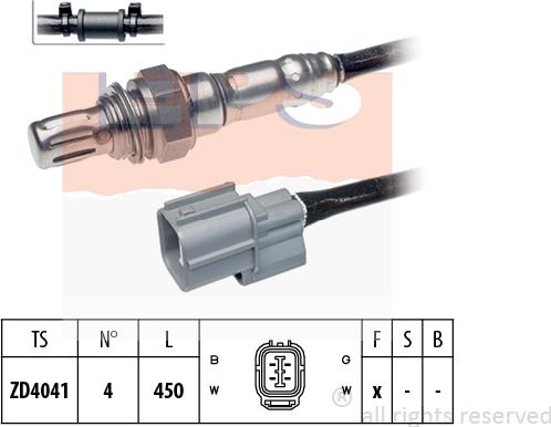 MDR EPS-1997 654 - Лямбда-зонд, датчик кислорода www.autospares.lv