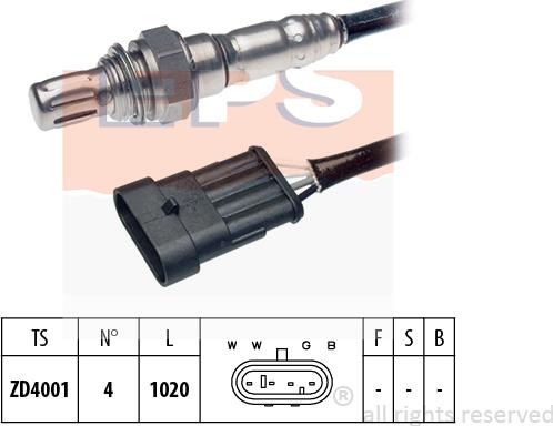 MDR EPS-1997 096 - Lambda Sensor www.autospares.lv