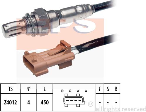 MDR EPS-1997 059 - Лямбда-зонд, датчик кислорода www.autospares.lv