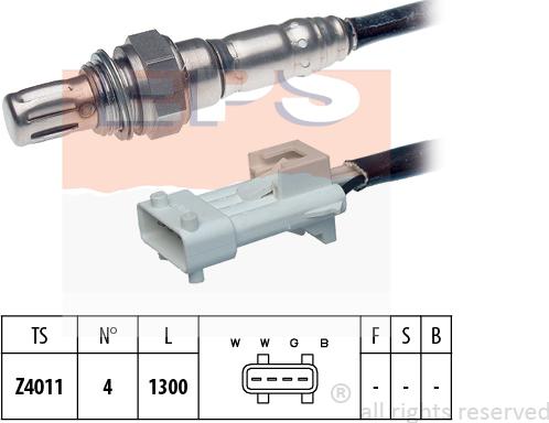 MDR EPS-1997 068 - Лямбда-зонд, датчик кислорода www.autospares.lv