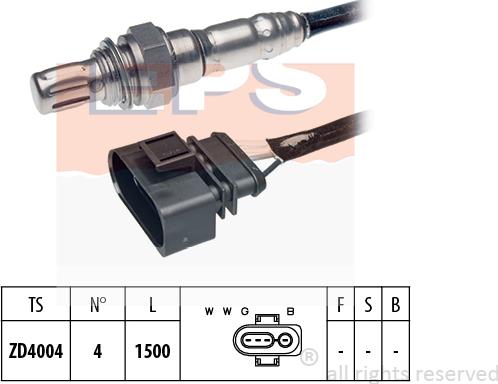 MDR EPS-1997 087 - Лямбда-зонд, датчик кислорода www.autospares.lv