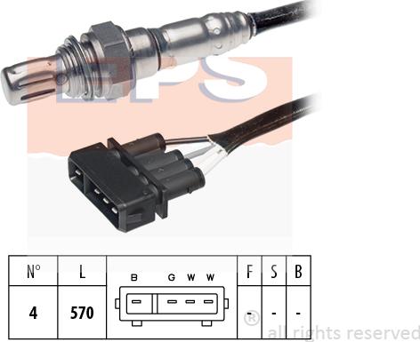 MDR EPS-1997 191 - Лямбда-зонд, датчик кислорода www.autospares.lv