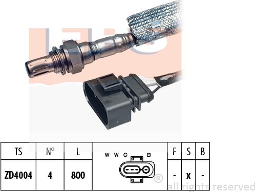 MDR EPS-1997 352 - Лямбда-зонд, датчик кислорода www.autospares.lv