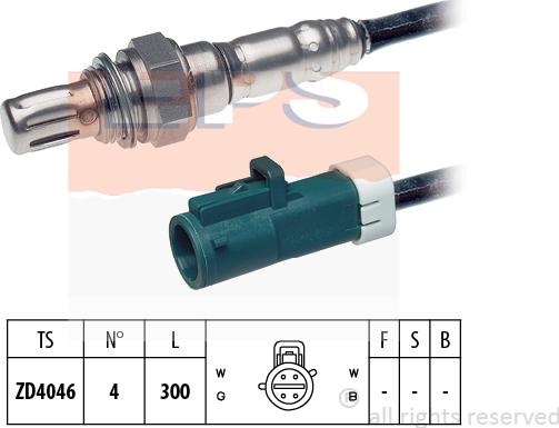 MDR EPS-1997 319 - Лямбда-зонд, датчик кислорода www.autospares.lv