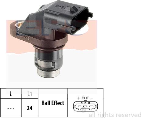 MDR EPS-1953 438 - Sensor, camshaft position www.autospares.lv