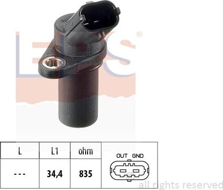 MDR EPS-1953 837 - Sensor, crankshaft pulse www.autospares.lv