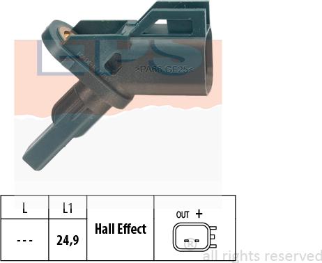 MDR EPS-1960 002 - Devējs, Riteņu griešanās ātrums www.autospares.lv