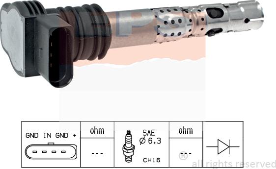 MDR EPS-1970 429 - Ignition Coil www.autospares.lv