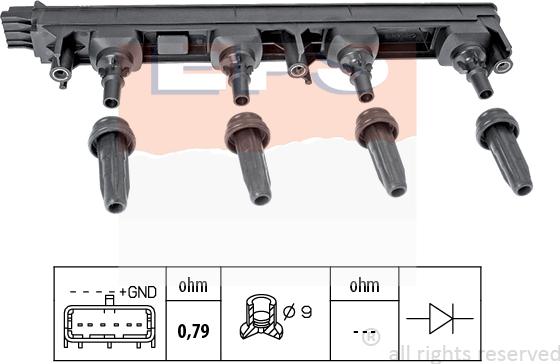 MDR EPS-1970 476 - Aizdedzes spole www.autospares.lv