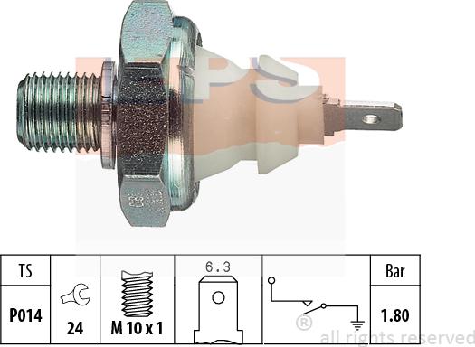 MDR EPS-1800 045 - Devējs, Eļļas spiediens autospares.lv