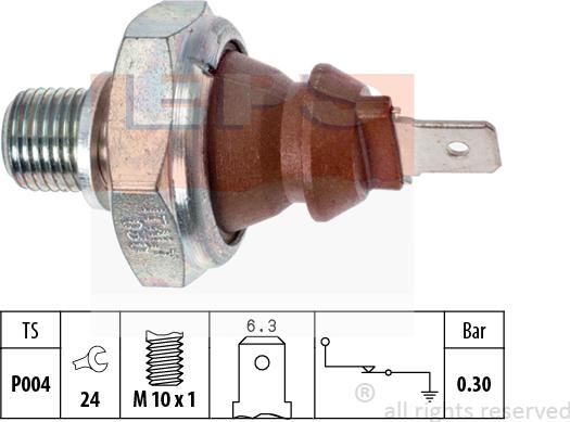 MDR EPS-1800 008 - Sender Unit, oil pressure www.autospares.lv