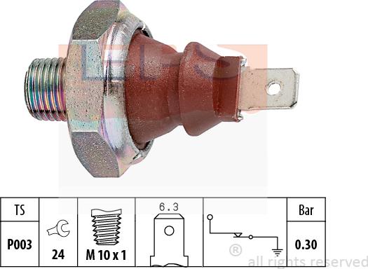 MDR EPS-1800 007 - Sender Unit, oil pressure www.autospares.lv