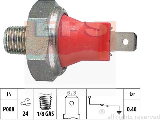 MDR EPS-1800 017 - Devējs, Eļļas spiediens autospares.lv