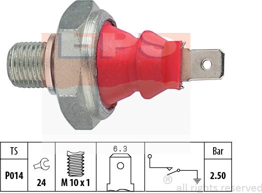 MDR EPS-1800 111 - Devējs, Eļļas spiediens www.autospares.lv