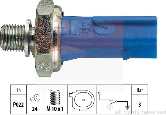 MDR EPS-1800 212 - Devējs, Eļļas spiediens www.autospares.lv