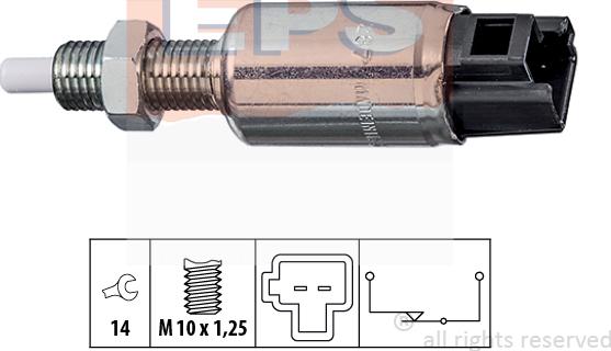 MDR EPS-1810 287 - Switch, clutch control (engine timing) www.autospares.lv