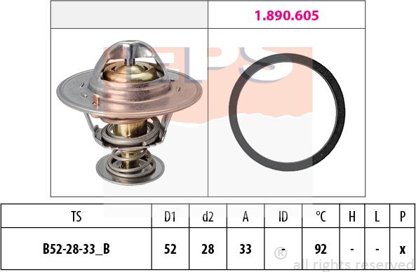 MDR EPS-1880 928 - Termostats, Dzesēšanas šķidrums www.autospares.lv