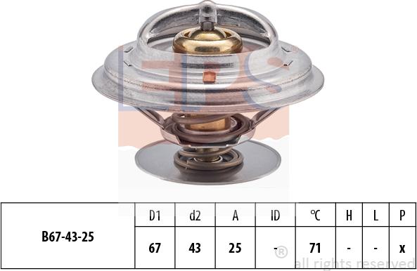 MDR EPS-1880 979S - Coolant thermostat / housing www.autospares.lv