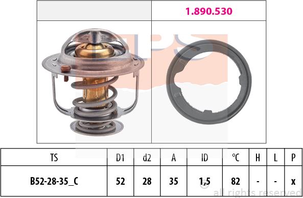 MDR EPS-1880 493 - Termostats, Dzesēšanas šķidrums www.autospares.lv