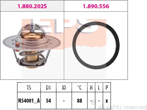 MDR EPS-1880 533 - Termostats, Dzesēšanas šķidrums www.autospares.lv