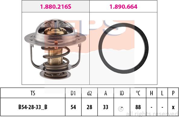 MDR EPS-1880 658 - Termostats, Dzesēšanas šķidrums autospares.lv