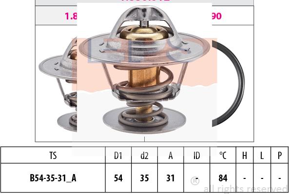 MDR EPS-1880 612S - Coolant thermostat / housing www.autospares.lv