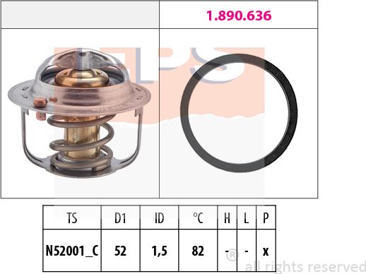 MDR EPS-1880 679 - Coolant thermostat / housing www.autospares.lv