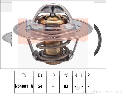 MDR EPS-1880 678S - Coolant thermostat / housing www.autospares.lv