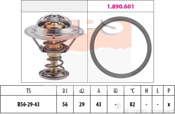 MDR EPS-1880 339 - Termostats, Dzesēšanas šķidrums autospares.lv