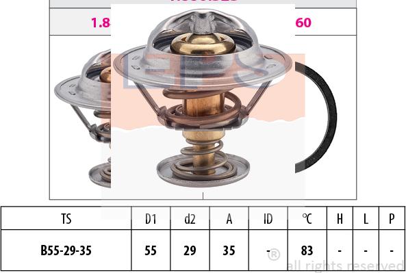 MDR EPS-1880 323S - Termostats, Dzesēšanas šķidrums www.autospares.lv