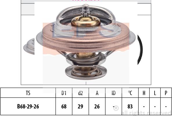 MDR EPS-1880 377S - Termostats, Dzesēšanas šķidrums www.autospares.lv