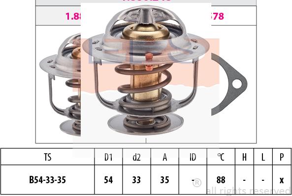 MDR EPS-1880 248S - Termostats, Dzesēšanas šķidrums www.autospares.lv