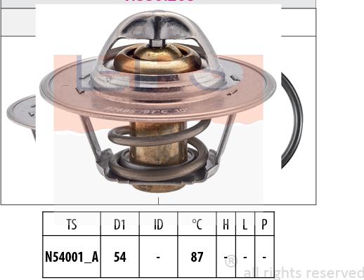 MDR EPS-1880 268S - Термостат охлаждающей жидкости / корпус www.autospares.lv