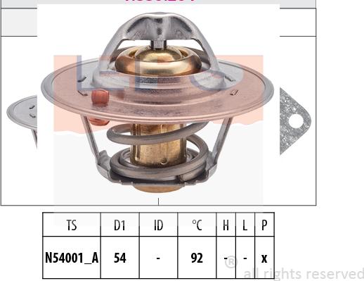 MDR EPS-1880 204S - Termostats, Dzesēšanas šķidrums autospares.lv