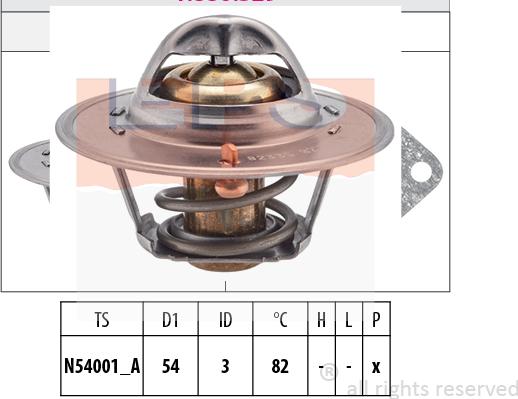 MDR EPS-1880 233 - Термостат охлаждающей жидкости / корпус www.autospares.lv