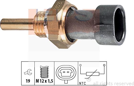 MDR EPS-1830 098 - Датчик, температура охлаждающей жидкости www.autospares.lv