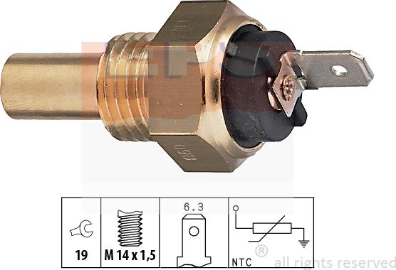 MDR EPS-1830 015 - Датчик, температура охлаждающей жидкости www.autospares.lv