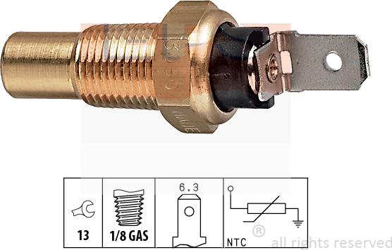 MDR EPS-1830 080 - Датчик, температура охлаждающей жидкости www.autospares.lv