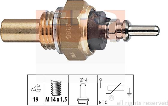 MDR EPS-1830 088 - Devējs, Dzesēšanas šķidruma temperatūra autospares.lv