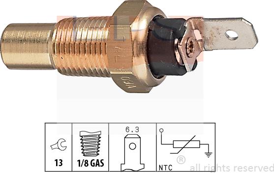 MDR EPS-1830 079 - Датчик, температура охлаждающей жидкости www.autospares.lv